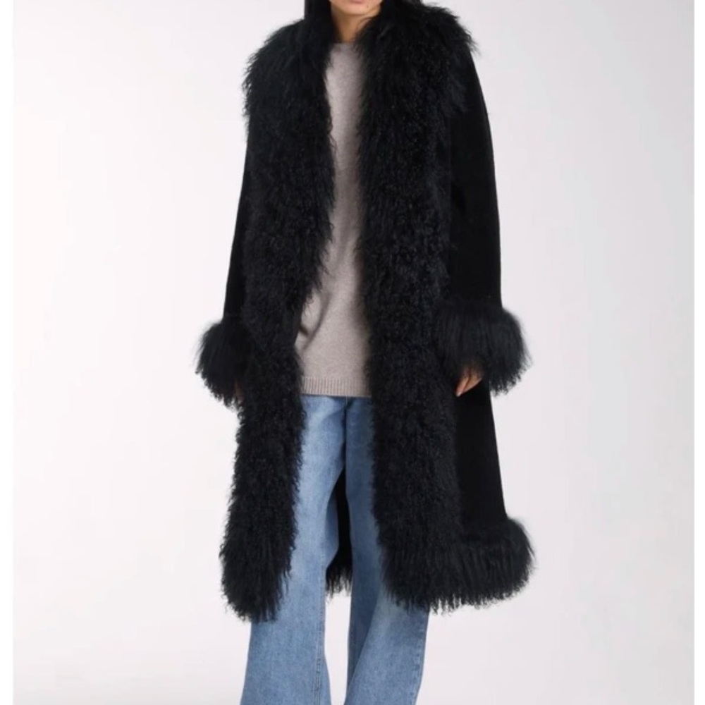 Charlotte Simone Black Teddy “Donna” Jacket - Picture 2 of 3